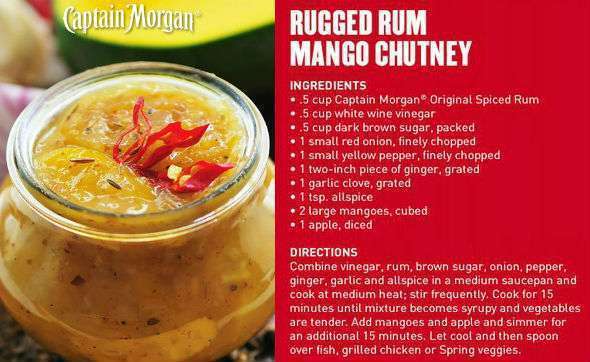 Mango Recipes - Captain Morgan Rum, St. Croix, USVI